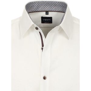 Gebroken Wit Venti Heren Overhemd Met Gewerkte Kraag Body - L