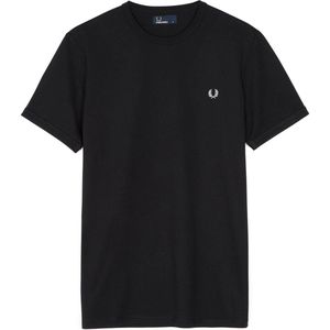 Fred Perry T-Shirt Zwart M3519 - Maat L - Heren - Casual T-shirts