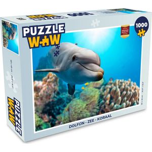 Puzzel Dolfijn - Zee - Koraal - Legpuzzel - Puzzel 1000 stukjes volwassenen
