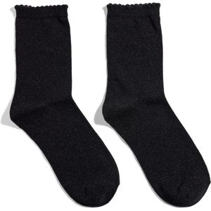 Pieces dames sokken 1-pack - Glitter -onezise - DS17078534 - Zwart.