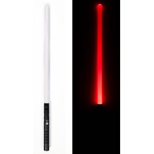 KIMU 2x Luxe Lightsaber Professioneel 66 cm Koppelbaar - Metalen Handvat Zwart - Licht Zwaard Led Star Lichtzwaard Wars LED Gekleurde Stok Lamp Festival