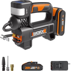 Draadloze Luchtcompressor en LED-Schijnwerper 150 PSI – Compact en Krachtig voor Autobanden en Meer