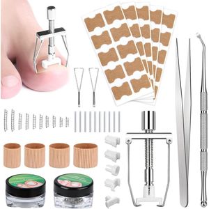 Nordivar - Set voor het corrigeren van ingegroeide teennagels - Behandeling voor ingegroeide teennagels - Verzorgingsset voor voetnagels met ingegroeide teennagels