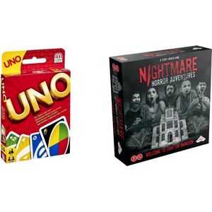 Spellenbundel - 2 Stuks - Uno & Nightmare Horror Adventures