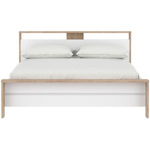 Next bed met 1 legplank 160x200cm hoogglans wit.