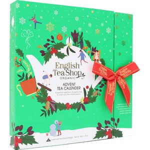 English Tea Shop - Adventskalender thee ""Book Style Green Advent"" - Biologische thee - 25 theezakjes - 13 verschillende smaken