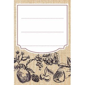 Zelfklevende etiketten 60 x 90 mm voor flessen, potten, fruitschets - 20 st.