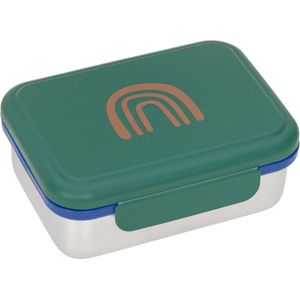 Lässig Lunchbox Stainless Steel Little Gang Rainbow green