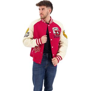 Superdry College Varsity Patched Bomber Jas Rood L Man