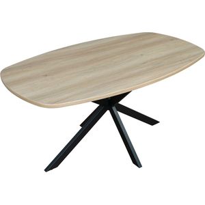 Eettafel Deens ovaal 160cm licht bruin Hero ovale eettafel