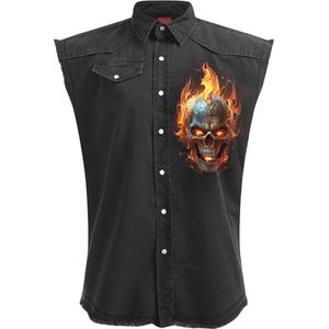 Spiral - Night Rider Mouwloos werkshirt - XL - Zwart