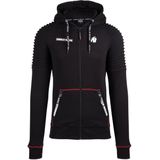 Gorilla Wear Georgia Zipped Hoodie - Zwart - 3XL