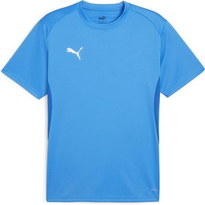 PUMA teamGOAL Matchday Jersey jr Unisex Sportshirt - Electric Blauw Lemonade-PUMA Wit-PUMA Team Royal - Maat 152