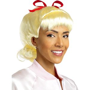 FUNIDELIA 1950s blonde pruik voor vrouwen Rock & Roll