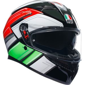 Agv K3 E2206 Mplk Wing Black Italy 007 2XL - Maat 2XL - Helm