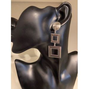 Getextureerde metalen geometrische oorbellen | Moederdag | Verjaardagscadeau| Cadeautje| Valentijnsdag| Kado | sieraden | vaderdag | oorbellen | oorsieraden