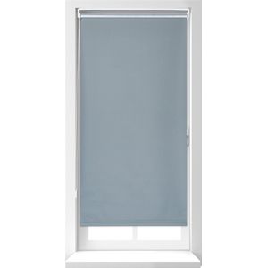 Relaxdays rolgordijn verduisterend 160 cm - raamverduistering grijs - isolerend - klemmen - 60x160cm