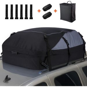 Goodivery ® Waterdichte Opvouwbare Dakbox voor Auto's - Zwart 37.79 x 31.4 x 19.7