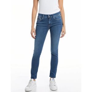 Replay Dames Jeans Broeken NEW LUZ skinny Fit Blauw 26W / 32L Volwassenen