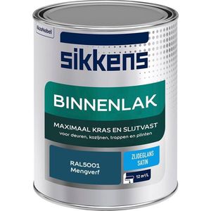 Sikkens Binnenlak - Verf - Zijdeglans - Mengkleur - RAL5001 - 1L