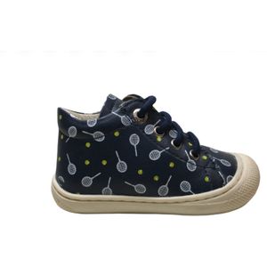 Naturino veter bumper tennis print lederen schoenen Cocoon Navy mt 20