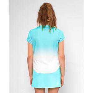 BIDI BADU Crew Gradiant Junior Tee - aqua, white Shirts Kinder