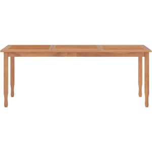 vidaXL Tuintafel 200x90x75 cm massief teakhout