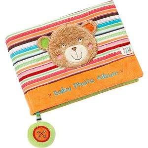 Baby Fotoboek Van Stof Teddybeer Foto Rammelaar Fotoformaat 10x15 Spelen Kijken Ontdek Kleuren Onderzoek Peuters