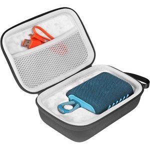 Hard Cover Opberghoes Voor JBL GO 3 - Beschermhoes Travel Case Hoes Opbergtas - Zwart/grijs