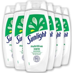 Sunlight - Zeep - Voedende & Zachte Douchegel - Nutritive Care - Dermatologisch getest - met pH Neutrale formule - Voordeelverpakking 6 x 450 ml