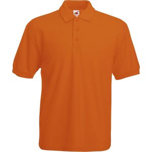 Fruit Of The Loom Heren 65/35 Pique Poloshirt Korte Mouwen (Oranje)