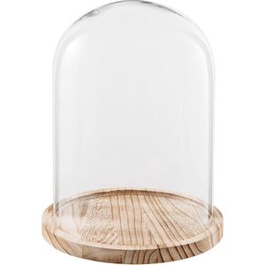 Clayre & Eef Stolp Ø 23x29 cm Glas Rond Glazen Stolp