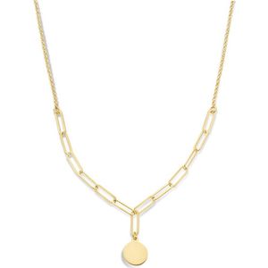 Zilver Verguld Collier rond 3 2101660