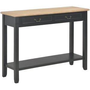 Bijzettafel - Wandtafel - Kastje - 35D x 110B x 80H - Zwart