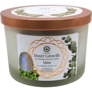 Green Tree Gemstone Candle Inner Growth Mint 256g