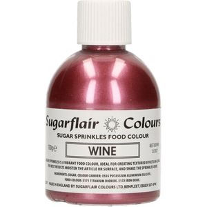 Sugarflair Sugar Sprinkles - Gekleurde Suiker - Wijn - 100g - Eetbare Taartdecoratie