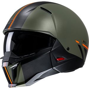 Hjc I20 Batol Green Orange Mc4Sf Open Face Helmets 2XL - Maat 2XL - Helm