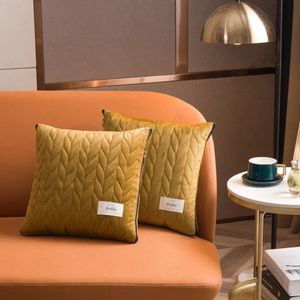 Mookes Luxe Fluwelen Sierkussens Superzacht Lichtgewicht Fluwelen Kussen Deken 2 in 1 Gold