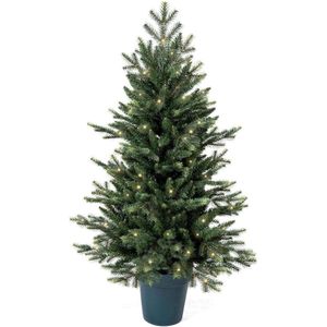 Royal Christmas® Kunstkerstboom Mini in pot 105 cm | inclusief LED-verlichting via netstroom