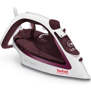 Tefal EasyGliss Plus FV5714 Droog- en stoomstrijkijzer Durilium Sole Bordeaux - Strijkijzer - Rood - Wit