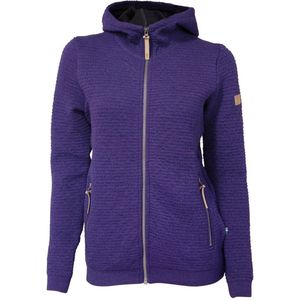 Ivanhoe vest Morel Hood FM Dark Purple voor dames van wol - Paars