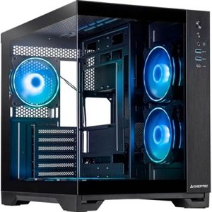 Chieftec Behuizing Visio GM-30B-TG-OP zwart Tempered Glass x 2
