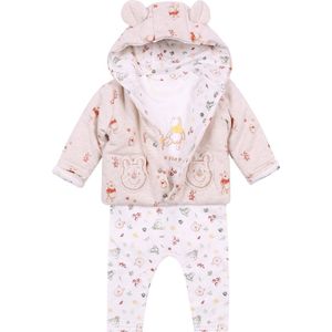 Katoenen, beige babyset - Winnie de Poeh