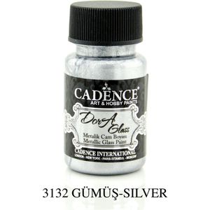 Cadence Dora Glas & Porselein verf Metallic Zilver 01 013 3132 0050  50 ml