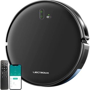 LIECTROUX® Model L200 Robotstofzuiger met dweilfunctie - Automatisch opladen - 4000Pa Zuigkracht -met App