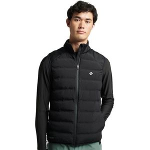 Superdry Run Hybrid Padded Vest Zwart L Man