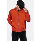 Ombre - Heren Tussenjas - Brickrood - Voorzakken met ritsen - Polyester