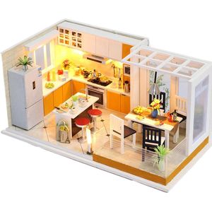Miniatuur Bouwpakket Volwassenen - Livable - Houten Modelbouw - Met LED verlichting, Stofkap en Muziekdoosje