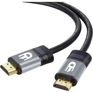 Drivv. Premium HDMI Kabel 2.0 - Ultra HD 4K 60Hz - HDMI naar HDMI - Geschikt voor Xbox Series X & PS5 - 3 meter - PVC - Grijs