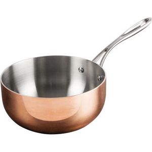 Triwall Koperen Sauteuse Conisch - 20cm - Vogue CM677 - Horeca & Professioneel